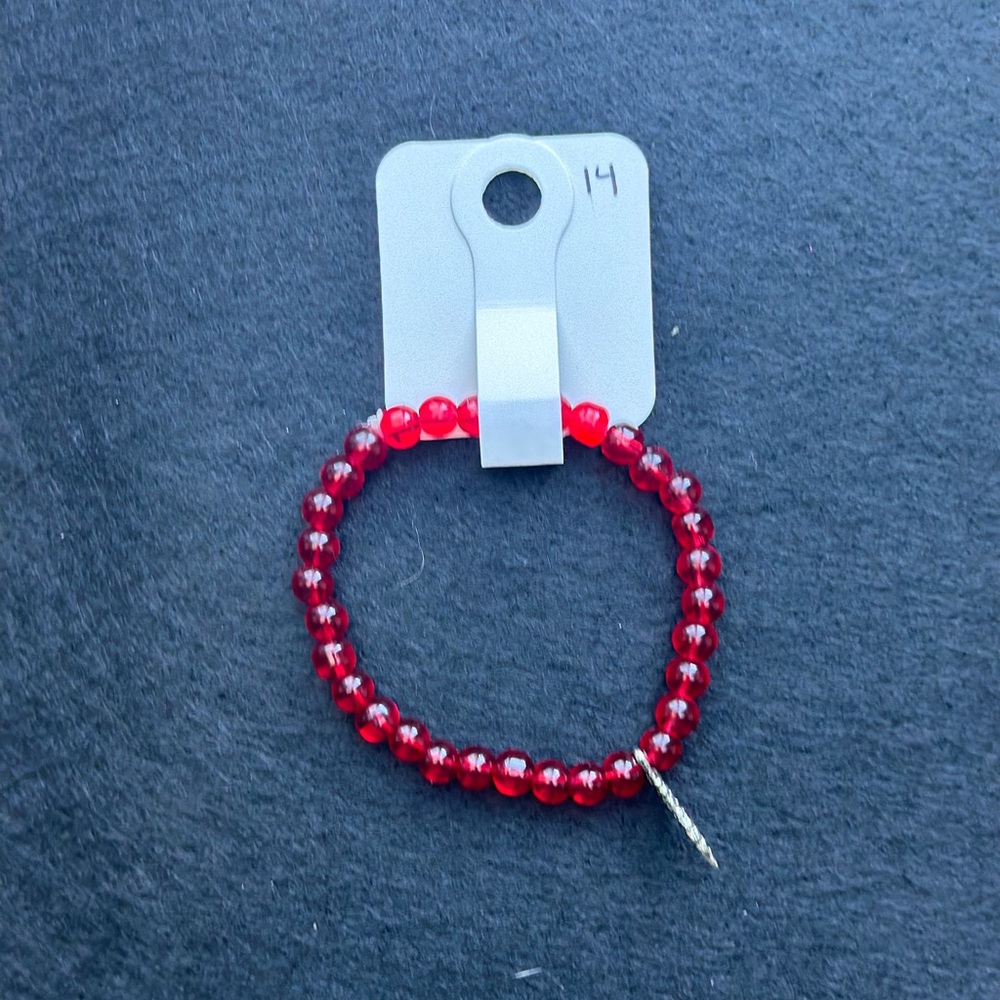 Red Bracelet with Charm